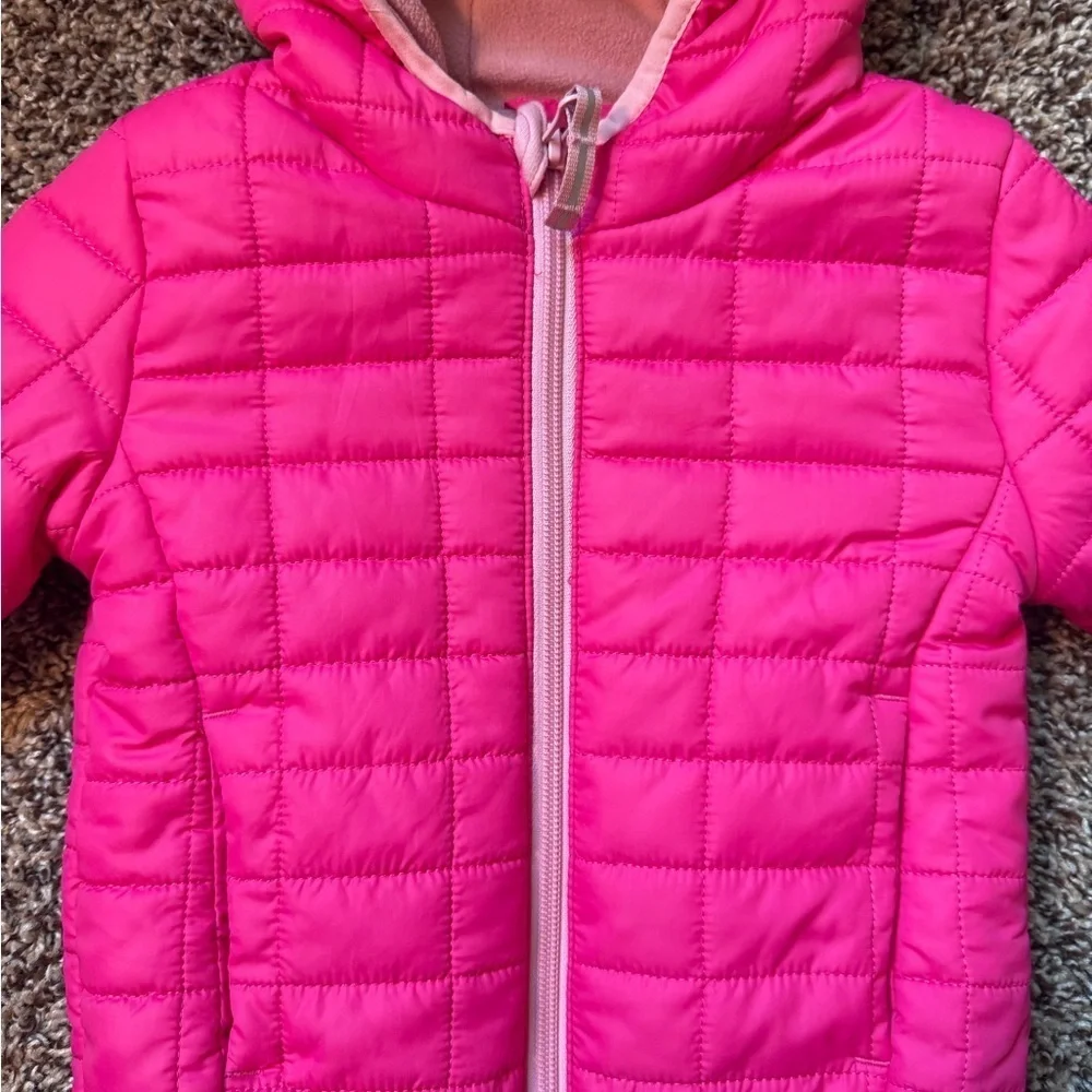 Cat & Jack Toddler Hooded Pink Puffer Coat - EUC, size 18 months